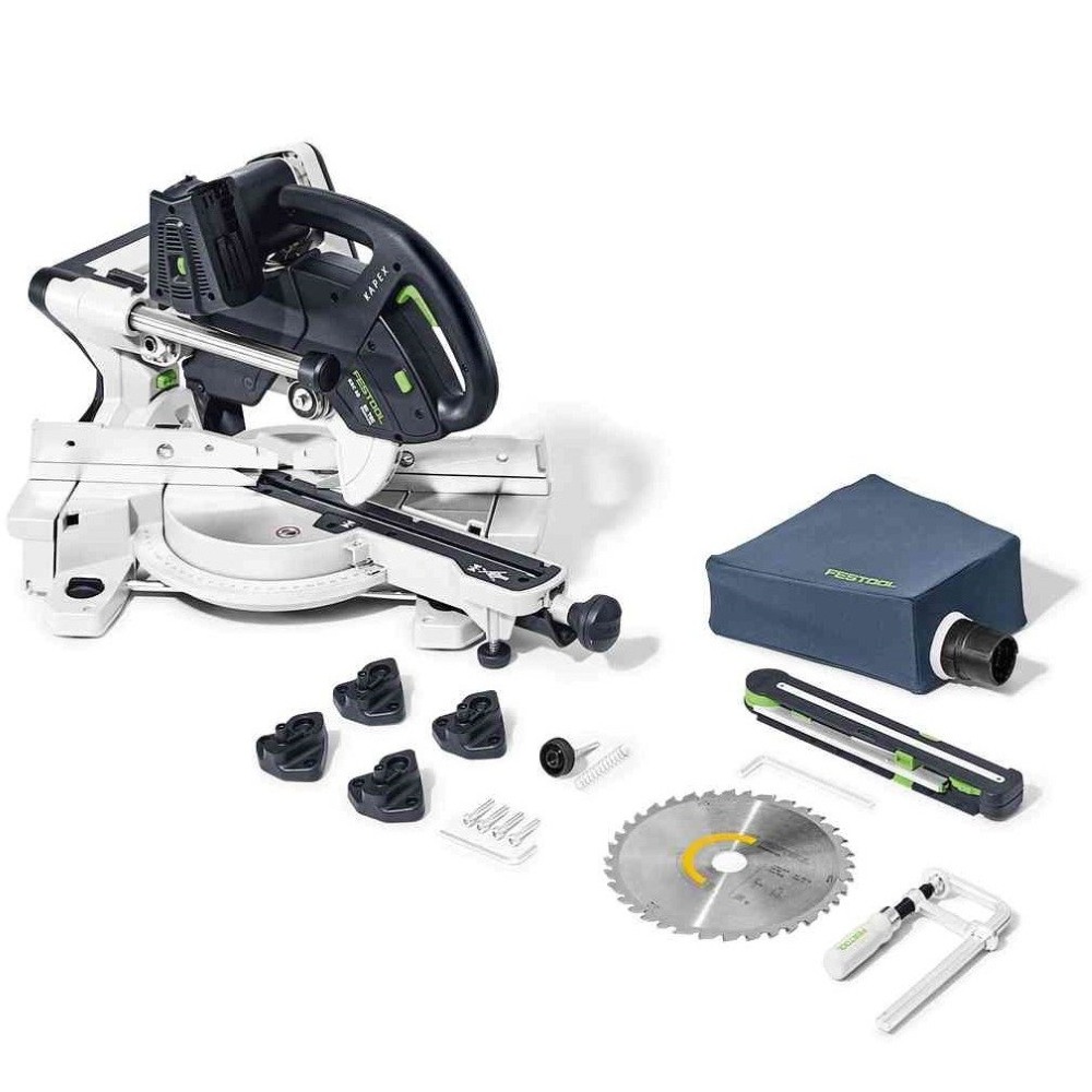 Akumuliatorinis traukiamas skersinio pjovimo pjūklas FESTOOL KAPEX KSC 60 EB-Basic 577775