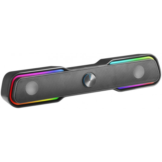 Mars Gaming MSBX Bluetooth 5.0 Soundbar with RGB / AUX / 10W / Black