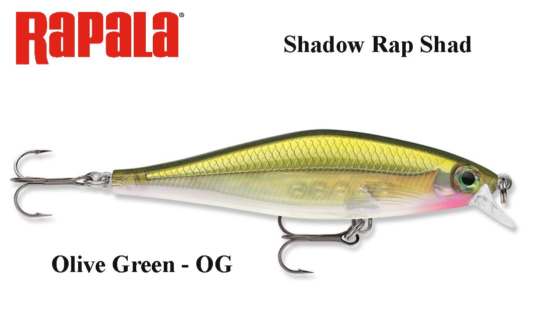 Vobleris Rapala Shadow Rap Shad SDRS09 Olive Green 9 cm