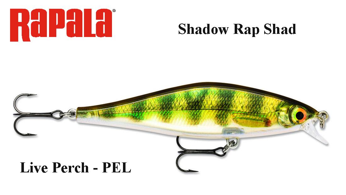 Vobleris Rapala Shadow Rap Shad SDRS09 Live Perch 9 cm