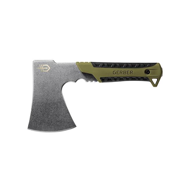 Kirvis Gerber Pack Hatchet, Flat Sage Green, Stonewash 31-003482 .