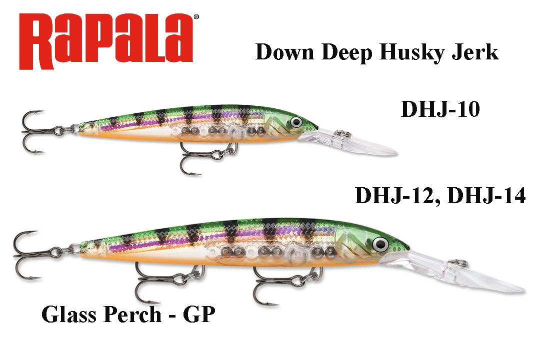 Vobleris Rapala Down Deep Husky Jerk Glass Perch GP 10.0 m