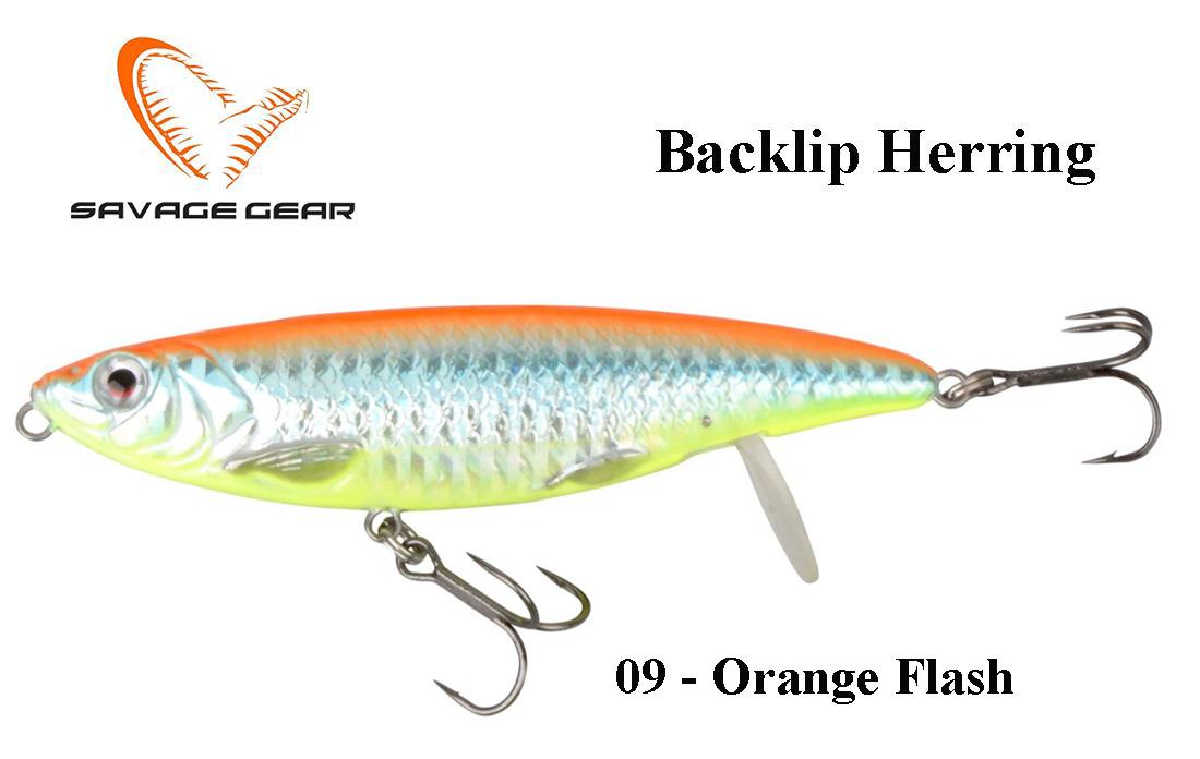Vobleris Savage Gear 3D Backlip Herring Orange Flash 13.5 cm