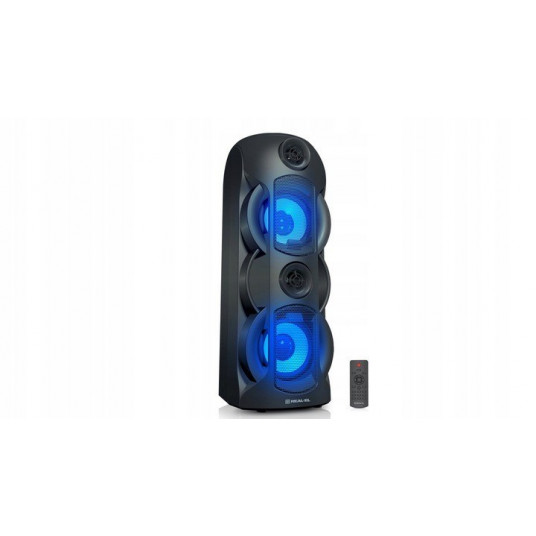 "Real-El X-787" "Bluetooth" belaidis garsiakalbis su RGB apšvietimu, 80 W, juodas 