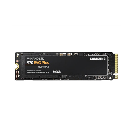  Samsung 970 Evo Plus 500 GB, SSD interface M.2 NVME, Write speed 3200 MB/s, Read speed 3500 MB/s 