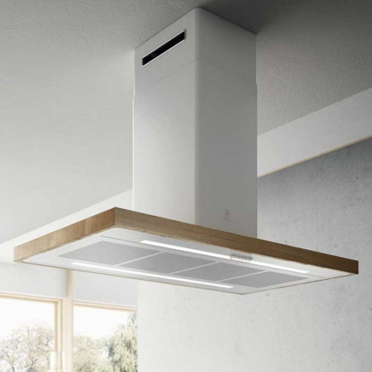 Kabinamas erdvinis gartraukis Elica BIO ISLAND WH/A/120X58 ROVERE