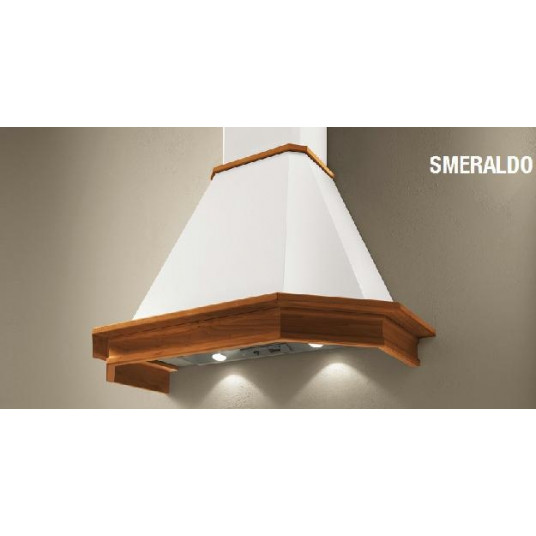 Montuojamas prie sienos kamino tipo gartraukis Elica EMERALD WH/A/60 T.GREZZO