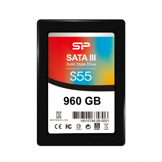  Silicon Power Slim S55 960 GB, SSD form factor 2.5", SSD interface Serial ATA III 