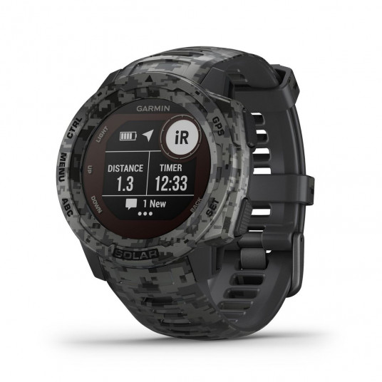 Išmanusis laikrodis Garmin Instinct Solar Camo Edition GPS Watch Graphite Camo 010-02293-05