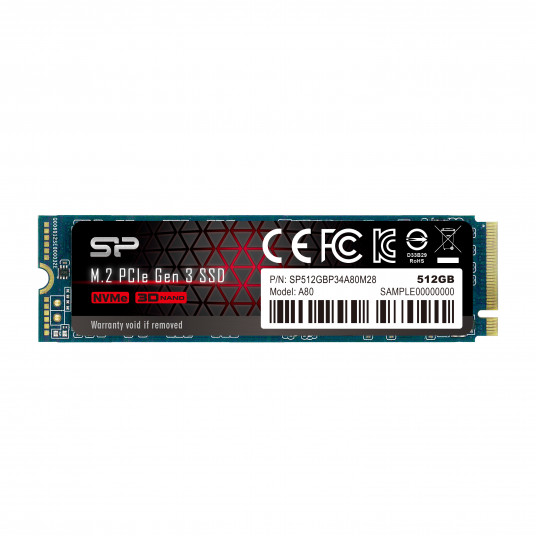  SILICON POWER SSD PCIe Gen3x4 P34A80 512GB 