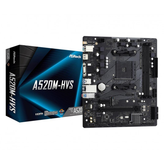  MB AMD A520 SAM4 MATX/A520M-HVS ASROCK 