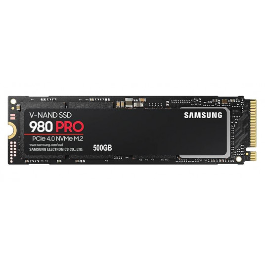  Samsung V-NAND SSD 980 PRO 500 GB, SSD form factor M.2 2280, SSD interface M.2 NVME, Write speed 3000 MB/s, Read speed 3500 MB/s 