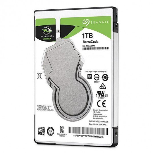  HDD|SEAGATE|Barracuda Pro|1TB|SATA 3.0|128 MB|7200 rpm|Discs/Heads 1/2|2,5"|Thickness 7mm|ST1000LM049 