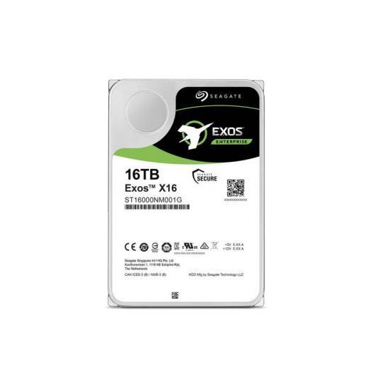  HDD|SEAGATE|Exos X16|16TB|SATA 3.0|256 MB|7200 rpm|3,5"|ST16000NM001G 