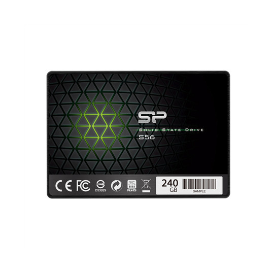 Silicon Power S56 240 GB, SSD form factor 2.5", SSD interface SATA, Write speed 530 MB/s, Read speed 560 MB/s 