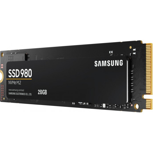  Samsung V-NAND SSD 980 250 GB, SSD form factor M.2 2280, SSD interface M.2 NVME, Write speed 1300 MB/s, Read speed 2900 MB/s 