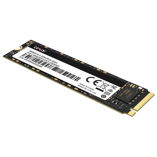  Lexar SSD NM620 512 GB, SSD form factor M.2 2280, SSD interface PCIe Gen3x4, Write speed 2400 MB/s, Read speed 3300 MB/s 