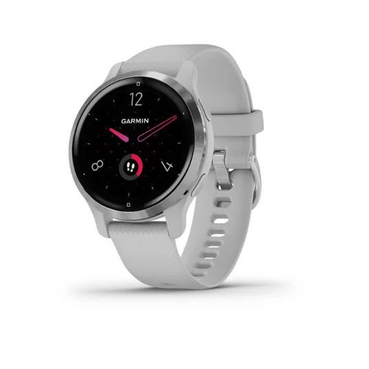 Išmanusis laikrodis Garmin Venu 2S, GPS, Wi-Fi, ANT+,Silver Bezel with Mist Gray Case and Silicone Band | 010-02429-12