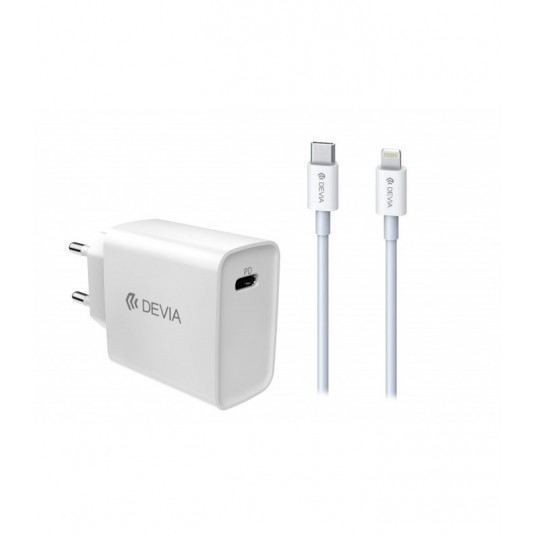  Devia Smart series PD quick charger suit (EU,18W) white 