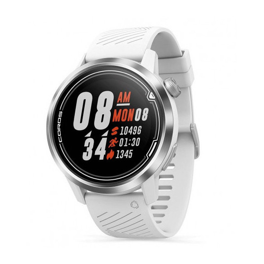  Laikrodis COROS APEX Premium Multisport 42mm, White/Silver / WAPXS-WHT-2 