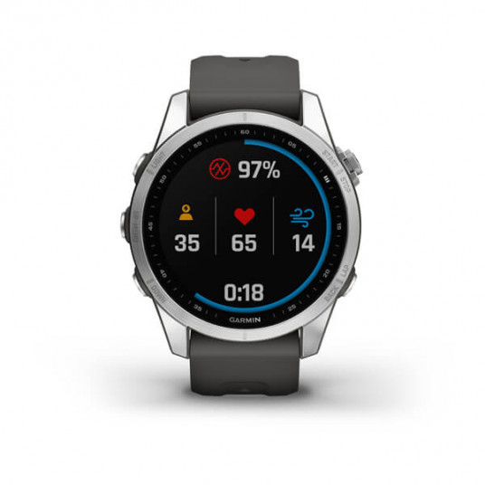 Išmanusis laikrodis Garmin fenix 7S Silver with Graphite Band / 010-02539-01
