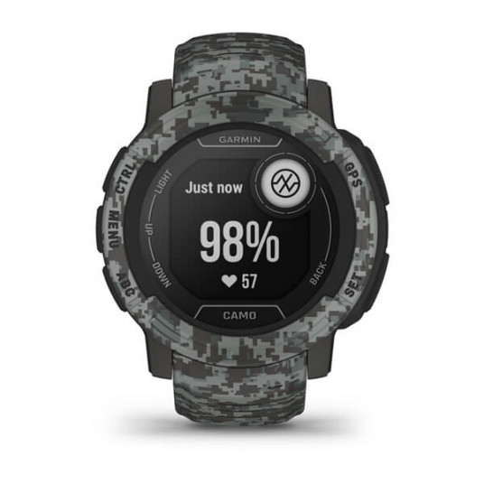 Išmanusis laikrodis Garmin Instinct 2 Camo Edition, Graphite Camo / 010-02626-03