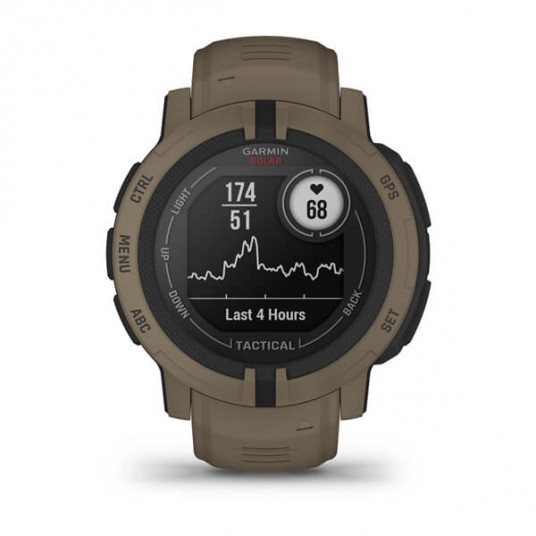  Išmanusis laikrodis Garmin Instinct 2 Solar Tactical Edition, Coyote Tan / 010-02627-04	 