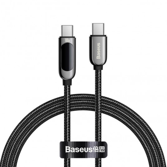  Kabelis Baseus CATSK-B01 Type-C to C 100W 1m Black 