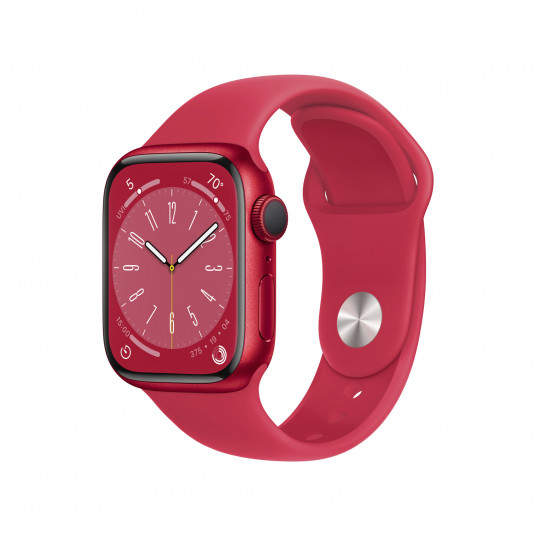 Išmanusis laikrodis Apple Watch Series 8 GPS, 41mm Red Aluminium Case with Red Sport Band - Regular / MNP73UL/A