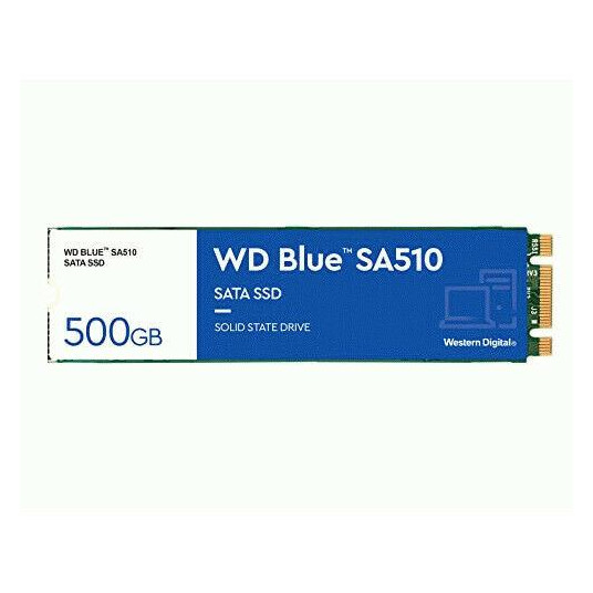  SSD|WESTERN DIGITAL|SA510|500GB|M.2|SATA 3.0|Write speed 510 MBytes/sec|Read speed 560 MBytes/sec|2.38mm|TBW 200 TB|MTBF 1750000 hours|WDS500G3B0B 