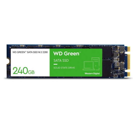  SSD|WESTERN DIGITAL|Green|240GB|SATA 3.0|Read speed 545 MBytes/sec|M.2|MTBF 1000000 hours|WDS240G3G0B 