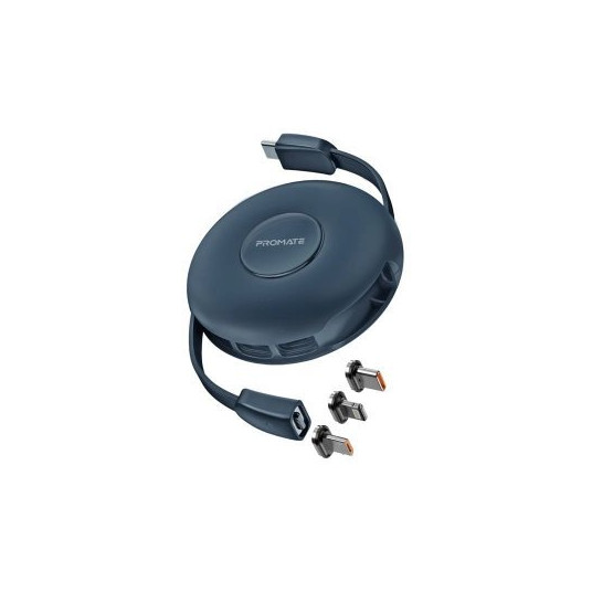 PROMATE Quiver Foldable magnetic cable USB-C to USB-C / Lightning / microUSB / 1m ID