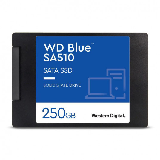  SSD|WESTERN DIGITAL|SA510|250GB|SATA 3.0|Write speed 440 MBytes/sec|Read speed 555 MBytes/sec|2,5"|TBW 100 TB|MTBF 1750000 hours|WDS250G3B0A 