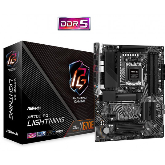  AM5 Asrock X670E Phantom GAMING Lightning DDR5 