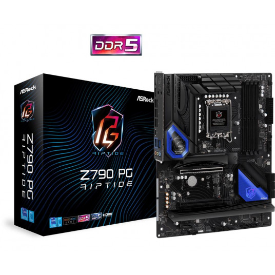 Mainboard|ASROCK|Intel Z790|LGA1700|ATX|Memory DDR5|Memory slots 4|1xPCI-Express 3.0 1x|1xPCI-Express 4.0 16x|1xPCI-Express 5.0 16x|5xM.2|1xHDMI|1xDisplayPort|1xAudio-In|1xAudio-Out|1xMicrophone|2xUSB 2.0|6xUSB 3.2|1xUSB-C|1xRJ45|Z790PGRIPTIDE