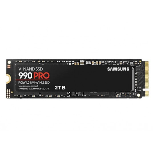  SSD|SAMSUNG|990 PRO|2TB|M.2|PCIE|NVMe|MLC|Write speed 6900 MBytes/sec|Read speed 7450 MBytes/sec|2.3mm|TBW 1200 TB|MTBF 1500000 hours|MZ-V9P2T0BW 