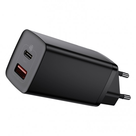 Įkroviklis Baseus GaN2 Lite 65W USB USB-C Juodas