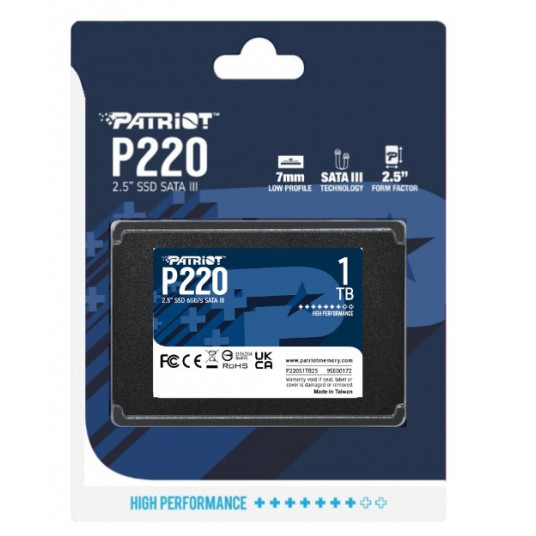  SSD PATRIOT P220 1TB SATA 2,5" 