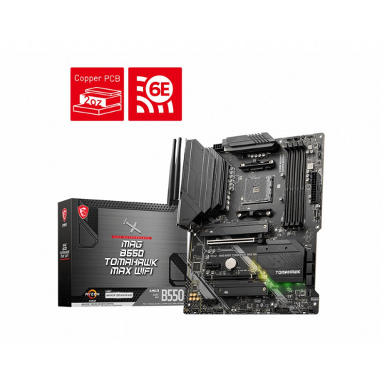  MSI MAG B550 TOMAHAWK MAX WIFI AMD B550 AM4 lizdas ATX 