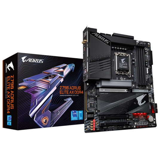  Gigabyte Z790 AORUS ELITE AX DDR4 (REV 1.0) pagrindinė plokštė Intel Z790 LGA 1700 ATX 