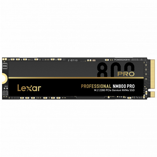  Lexar NM800 PRO 1000 GB, SSD form factor M.2 2280, SSD interface M.2 NVMe 1.4, Write speed 6300 MB/s, Read speed 7500 MB/s 