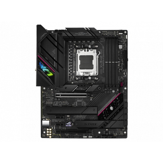 Asus ROG STRIX B650E-F GAMING WIFI Processor family AMD, Processor socket AM5, DDR5 DIMM, Memory slots 4, Supported hard disk drive interfaces SATA, M.2, Number of SATA connectors 4, Chipset AMD B650, ATX