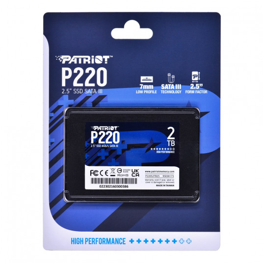  SSD PATRIOT P220 2TB SATA3 2,5" P220S2TB25 