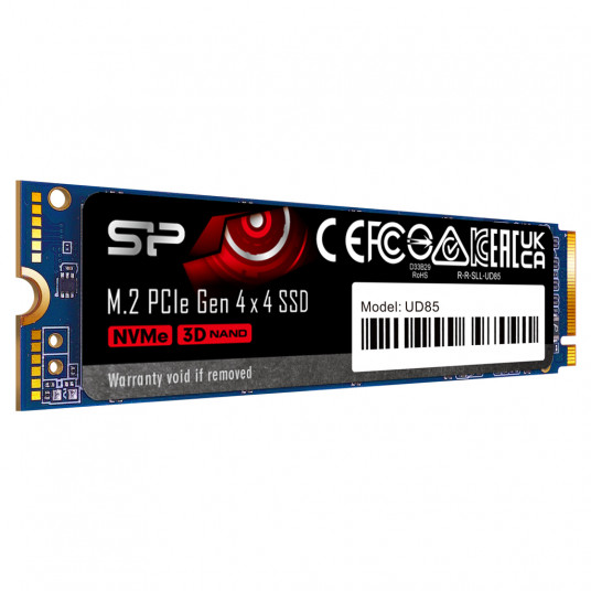  Silicon Power SSD UD85  1000 GB, SSD form factor M.2 2280, SSD interface PCIe Gen4x4, Write speed 2800 MB/s, Read speed 3600 MB/s 