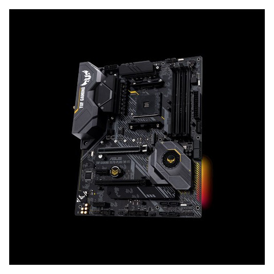 Asus TUF GAMING X570-PLUS (WI-FI) Processor family AMD, Processor socket AM4, DDR4, Memory slots 4, Number of SATA connectors 8, Chipset AMD X, ATX