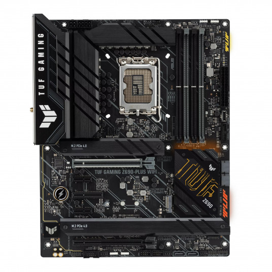 Asus TUF GAMING Z690-PLUS WIFI Processor family Intel, Processor socket LGA1700, DDR5 DIMM, Memory slots 4, Supported hard disk drive interfaces SATA, M.2, Number of SATA connectors 4, Chipset Intel Z690, ATX