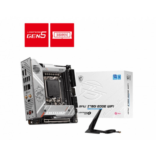  Mainboard|MSI|Intel Z790|MiniITX|Memory DDR5|Memory slots 2|1xPCI-Express 5.0 16x|3xM.2|1xHDMI|1xDisplayPort|6xUSB 3.2|1xUSB-C|1xRJ45|3xAudio port|MPGZ790IEDGEWIFI 