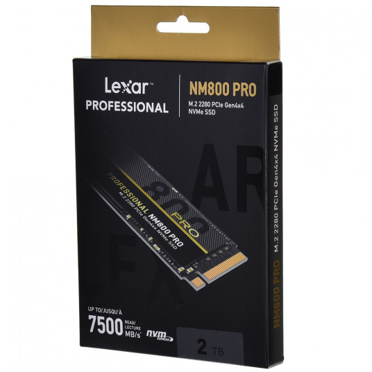  Lexar Professional 2TB NM800 PRO with Heatsink M.2 2280 PCIe Gen4x4 NVMe SSD 