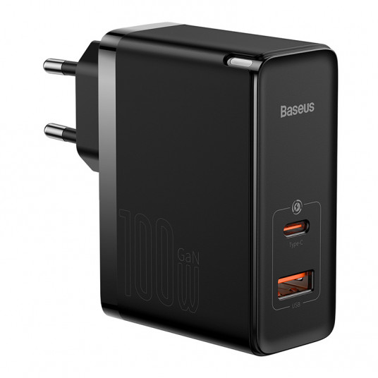  Įkroviklis Baseus CCGP090201 GaN5 Pro 100W USB, USB-C  Juodas 