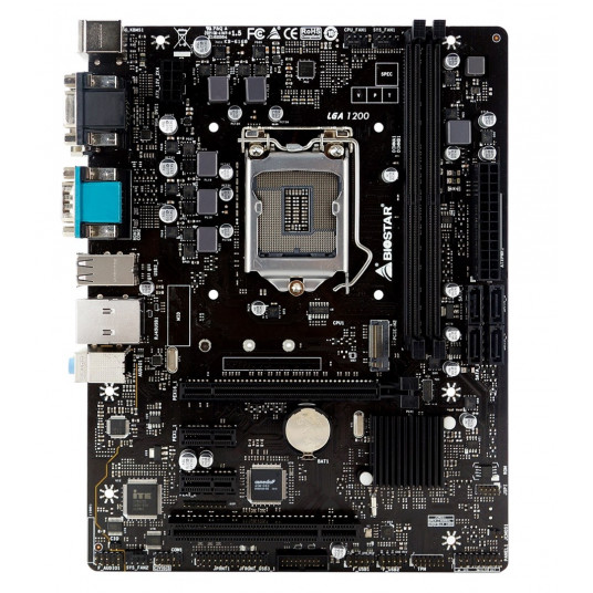  Biostar H410MHG pagrindinė plokštė Intel H410 LGA 1200 „micro ATX“ 